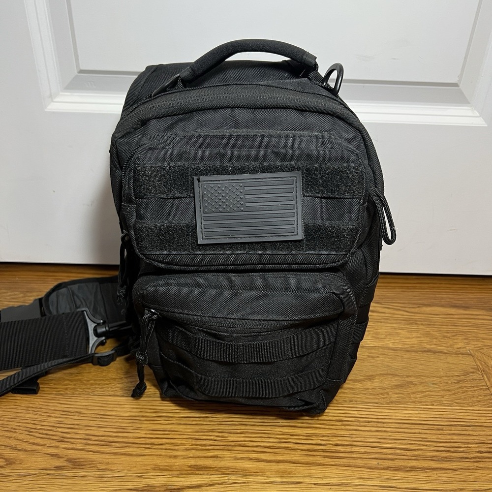 Military‎ Type Tactical Sling Crossbody Bag Black
